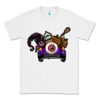 White Halloween Truck Classic Tee - CowhideDigitalArt