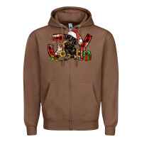 Chestnut christmas joy dachshund Zipper Hoodie - JahusDesignShop
