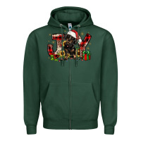 Sports Green christmas joy dachshund Zipper Hoodie - JahusDesignShop