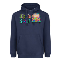 Navy hippie soul caravan Heavyweight Hoodie - BarkalooDesign
