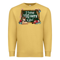 Antique Gold I tacked 100 days school Baseball Premium Sweatshirt - NancyCooperArtShop