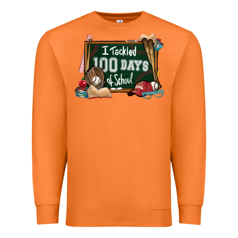 I Tacked 100 Days School Baseball Premium Sweatshirt by NancyCooperArtShop | Teevron