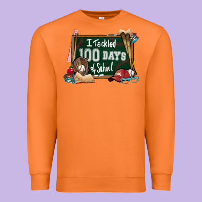 I Tacked 100 Days School Baseball Premium Sweatshirt Designed By Nancycooperartshop