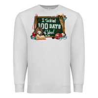 Dove Grey I tacked 100 days school Baseball Premium Sweatshirt - NancyCooperArtShop