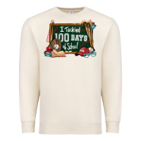 Sandshell I tacked 100 days school Baseball Premium Sweatshirt - NancyCooperArtShop