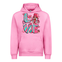 Fuchsia Pink love with gnome Urban Hoodie - LillyAllenDesigns