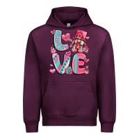 Mauve Wine love with gnome Urban Hoodie - LillyAllenDesigns