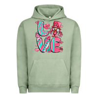 Pigment Oil Green love with gnome Urban Hoodie - LillyAllenDesigns
