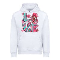 White love with gnome Urban Hoodie - LillyAllenDesigns