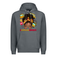 Rock school bus driver life afro messy bun Premium Hoodie - NancyCooperArtShop