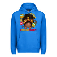 True Royal school bus driver life afro messy bun Premium Hoodie - NancyCooperArtShop