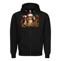 Black Christmas joy chihuahua Zipper Hoodie - JahusDesignShop