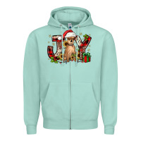 Seafoam Christmas joy chihuahua Zipper Hoodie - JahusDesignShop