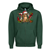 Sports Green Christmas joy chihuahua Zipper Hoodie - JahusDesignShop