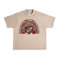 French Oak football rainbow Urban Heavy Tee - Zillion Design Studio