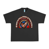 Pigment Black football rainbow Urban Heavy Tee - Zillion Design Studio