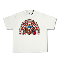 Pistachio football rainbow Urban Heavy Tee - Zillion Design Studio