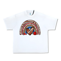 White football rainbow Urban Heavy Tee - Zillion Design Studio