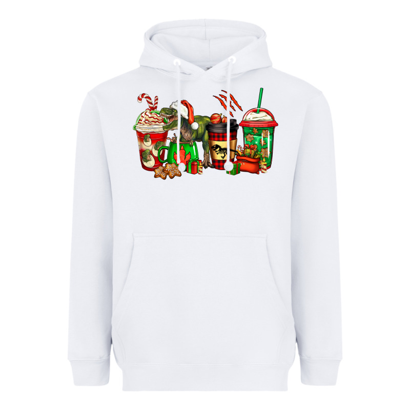 Trex Coffee Cups Heavyweight Hoodie by Jasminsmagicworld | Teevron