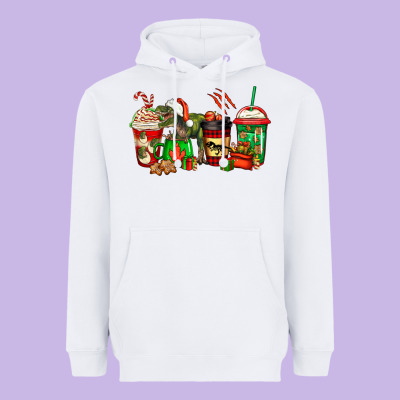 Trex Coffee Cups Heavyweight Hoodie Designed By Jasminsmagicworld