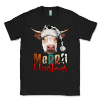 Black merry christmas hereford cow Classic Tee - RanaPortraitStore