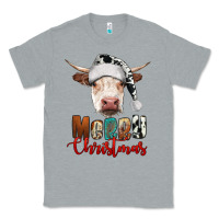 Heather Grey merry christmas hereford cow Classic Tee - RanaPortraitStore