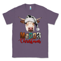 Lavender merry christmas hereford cow Classic Tee - RanaPortraitStore