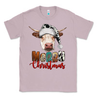 Lilac merry christmas hereford cow Classic Tee - RanaPortraitStore