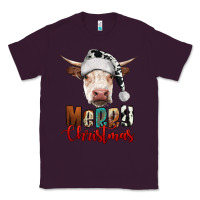 Plum merry christmas hereford cow Classic Tee - RanaPortraitStore