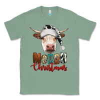 Sage merry christmas hereford cow Classic Tee - RanaPortraitStore