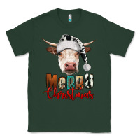 Sports Green merry christmas hereford cow Classic Tee - RanaPortraitStore