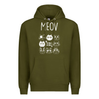 Army Green Meow Premium Hoodie - Bettercallsaul
