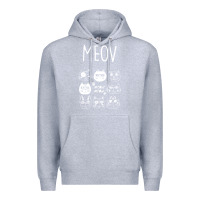 Heather Grey Meow Premium Hoodie - Bettercallsaul