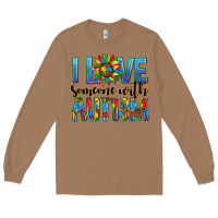 Toasted Coconut ı love someone with autism Long Sleeve Tee - AdoDesignShop