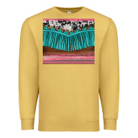 Antique Gold western fringe cowhide leopard Premium Sweatshirt - BarkalooDesign