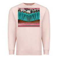 Pale Pink western fringe cowhide leopard Premium Sweatshirt - BarkalooDesign