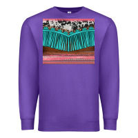Purple western fringe cowhide leopard Premium Sweatshirt - BarkalooDesign