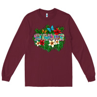 Burgundy summer Long Sleeve Tee - SublimationCraftShop