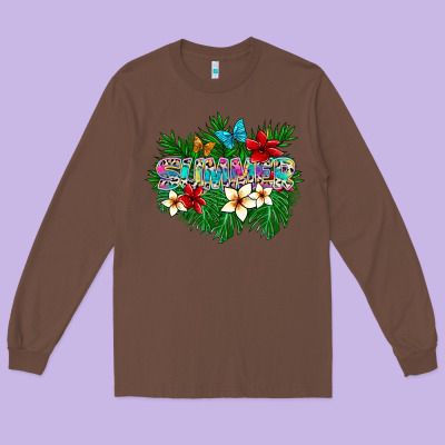 Summer Long Sleeve Tee Designed By Sublimationcraftshop