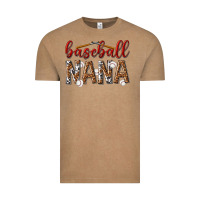 Vintage Coffee baseball nana with leopard Vintage Tee - texasbilliewilder