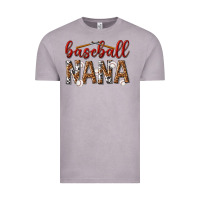 Vintage Zinc baseball nana with leopard Vintage Tee - texasbilliewilder