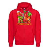 Red registered nurse juneteenth Zipper Hoodie - AdoDesignShop