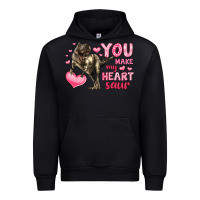 Black you make my heart saur Urban Hoodie - LillyAllenDesigns