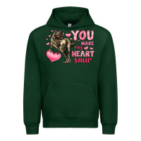 Forest Green you make my heart saur Urban Hoodie - LillyAllenDesigns