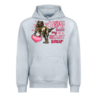 Heather Grey you make my heart saur Urban Hoodie - LillyAllenDesigns
