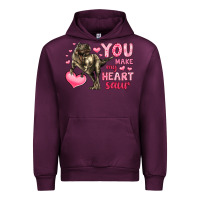 Mauve Wine you make my heart saur Urban Hoodie - LillyAllenDesigns