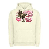 Pigment Pistachio you make my heart saur Urban Hoodie - LillyAllenDesigns