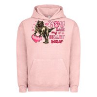 Pigment Salmon you make my heart saur Urban Hoodie - LillyAllenDesigns