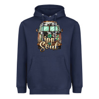 Navy hippie soul caravan Heavyweight Hoodie - BarkalooDesign