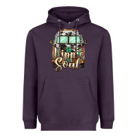 Plum hippie soul caravan Heavyweight Hoodie - BarkalooDesign